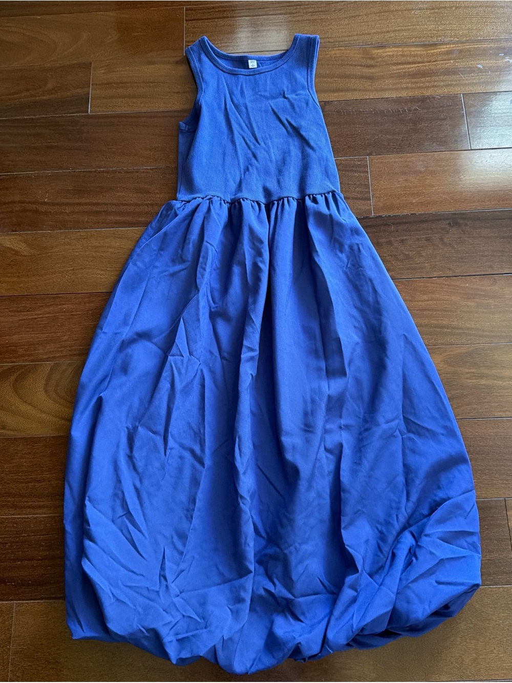 Uniqlo Cobalt Blue Sleeveless Midi Dress